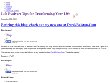 Tablet Screenshot of lifeevolver.com